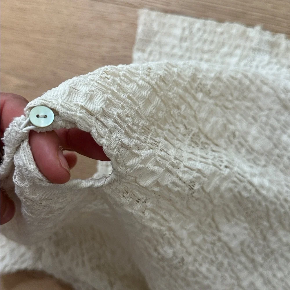 Zara Cream Lace Top 10 girls
